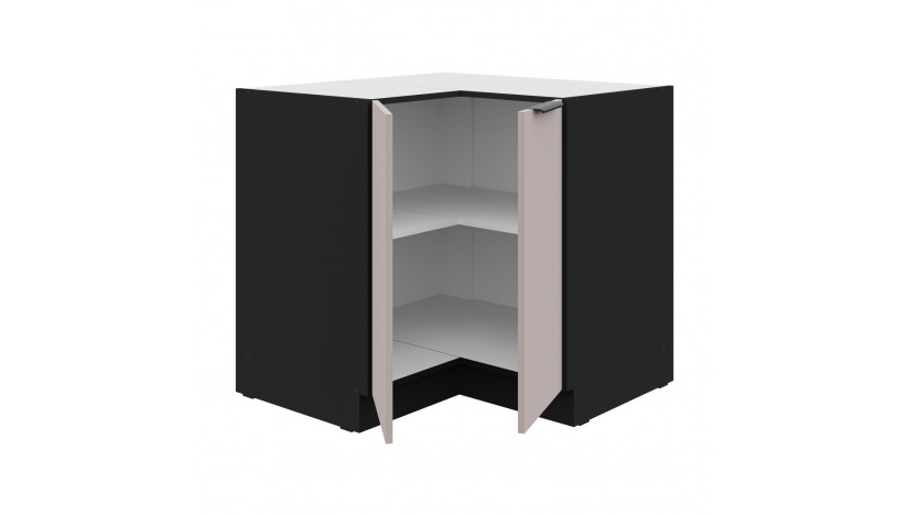ARONA 90x90 ND 1F BB pastatoma spintelė kampinė juoda