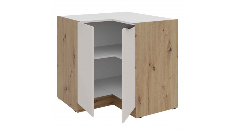 SOLEA 90x90 DN 2F BB pastatoma kampinė spintelė