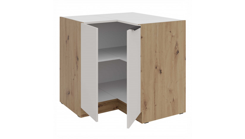 SOLEA 90x90 DN 2F BB pastatoma kampinė spintelė