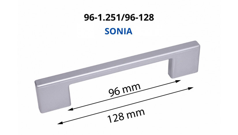 Rankenėlė plastikinė 96-1.251-96-128 96/128 mm SONIA