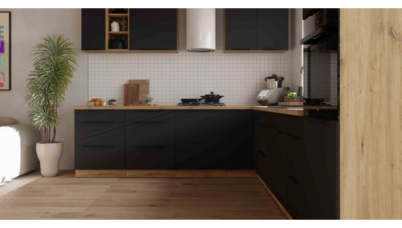 ARIA BL/AR 560 cm kampinis virtuvės baldų komplektas