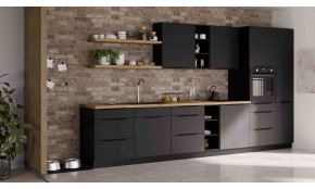 ARIA BL/BL 370 cm virtuvės baldų komplektas