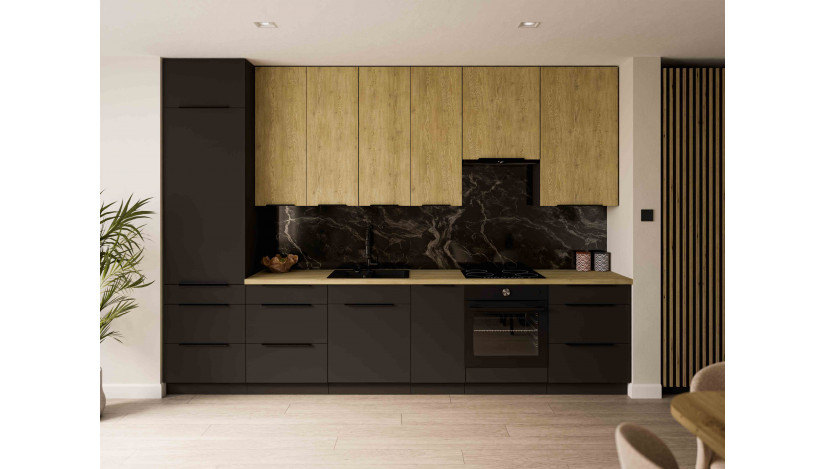 ARIA BL/CREMONA 360 cm virtuvės baldų komplektas