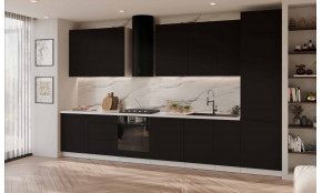 ARIA BL/WH 390 cm virtuvės baldų komplektas