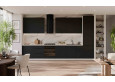 ARIA BL/WH 390 cm virtuvės baldų komplektas