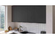 ARIA BL/WH 460 cm kampinis virtuvės baldų komplektas