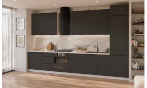 ARIA GR/WH 390 cm virtuvės baldų komplektas