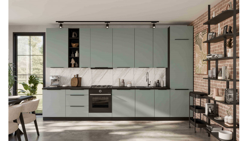 ARIA SA/BL 390 cm virtuvės baldų komplektas