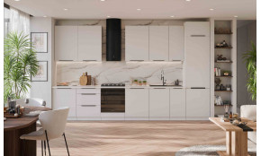 ARIA WH/WH 390 cm virtuvės baldų komplektas