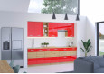 ARTISAN Raudona 60 D 3S BB pastatoma spintelė su stalčiais