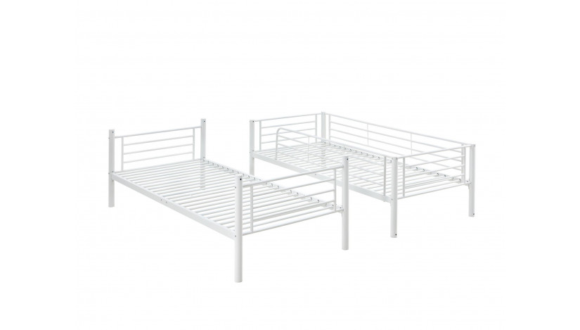 BUNKY dviaukštė lova 90 x 200 balta sp.