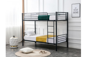 BUNKY dviaukštė lova 90 x 200 juoda sp.