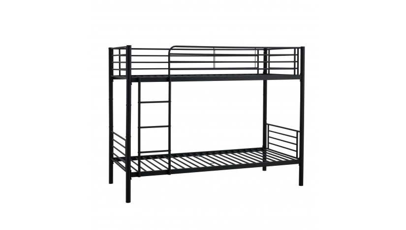 BUNKY dviaukštė lova 90 x 200 juoda sp.