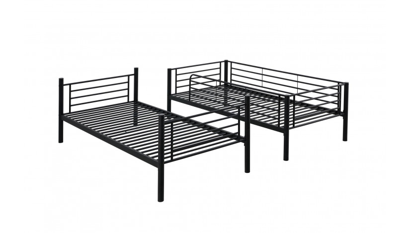 BUNKY dviaukštė lova 90 x 200 juoda sp.
