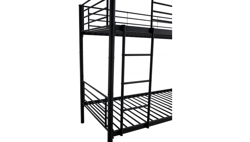 BUNKY dviaukštė lova 90 x 200 juoda sp.