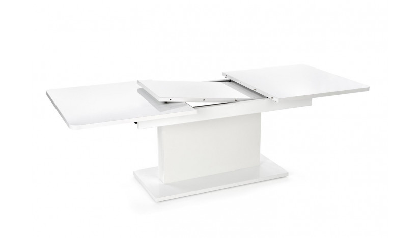 BUSETTI stalas išskleidžiamas 126-167/70/56-74 cm balta / balta sp.