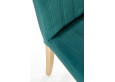 DIEGO 3 kėdė medaus ąžuolo / velvetas - MONOLITH 37 tamsiai žalia  sp.
