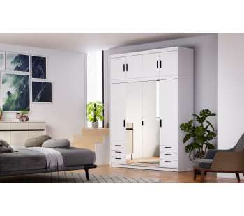 ELENA 4D 6S Spinta su veidrodžiu + antresolė