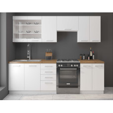 EKO WHITE 240B virtuvės baldų komplektas