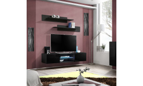 RTV FLY 33 TV staliukas juoda / juoda blizgi 25 ZZ FY 33
