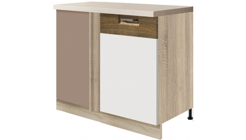 Favorit FAV-25D pastatoma kampinė spintelė *110x60 dešinė su lentyna