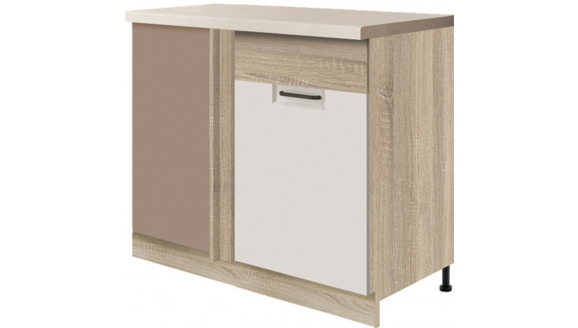 Favorit FAV-25D pastatoma kampinė spintelė *110x60 dešinė su lentyna