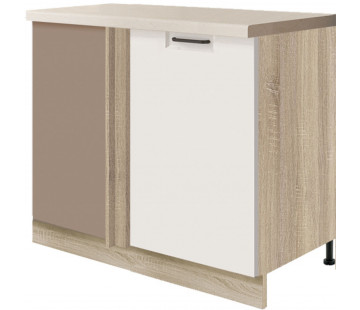 Favorit FAV-25D pastatoma kampinė spintelė *110x60 dešinė su lentyna