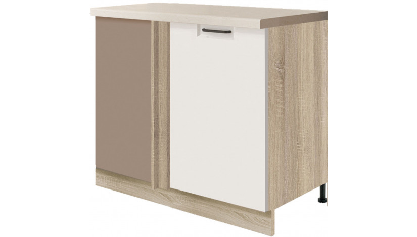 Favorit FAV-25D pastatoma kampinė spintelė *110x60 dešinė su lentyna