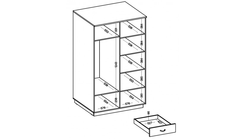 FLAWIA 2D2S spinta 120 cm