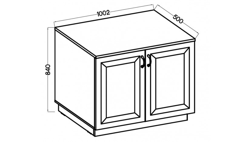 FLAWIA 2D Komoda 100 cm