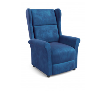 AGUSTIN 2 Fotelis su relax funkcija mėlyna