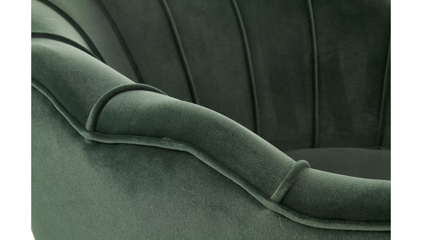 AMORINITO Fotelis tamsiai žalias