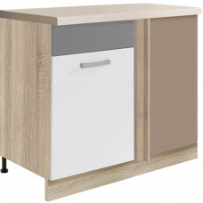 Global GLO-24D pastatoma kampinė spintelė *110x60 kairė su lentyna