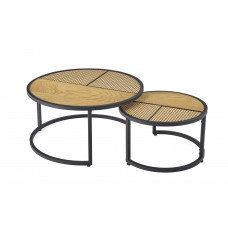 GARMINA 2 staliukų komplektas, auksinis ąžuolas / juoda sp.