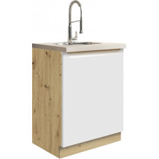 Glamour GLA-11D kriauklės spintelė 60 cm Balta