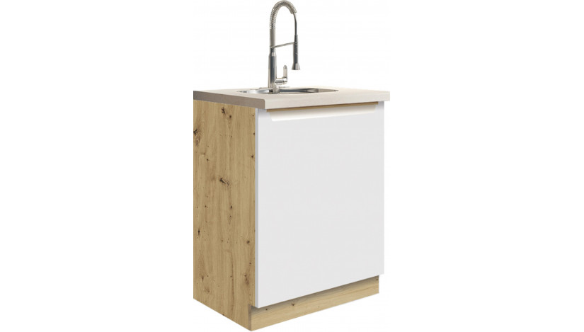Glamour GLA-11D kriauklės spintelė 60 cm Balta