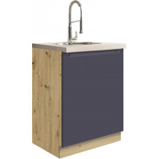 Glamour GLA-11D kriauklės spintelė 60 cm Mėlyna