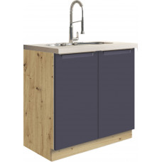 Glamour GLA-12D Kriauklės Spintelė 80 cm Mėlyna