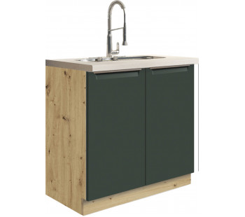 Glamour GLA-12D Kriauklės Spintelė 80 cm Žalia