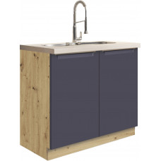 Glamour GLA-13D Kriauklės Spintelė 90 cm Mėlyna