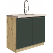 Glamour GLA-13D Kriauklės Spintelė 90 cm Žalia