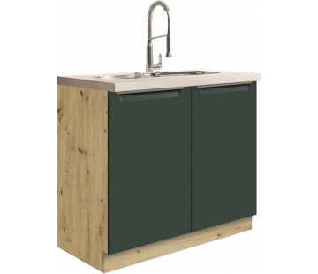 Glamour GLA-13D Kriauklės Spintelė 90 cm Žalia