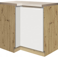 Glamour GLA-14D pastatoma kampinė spintelė 100x70 cm dešinė  Balta