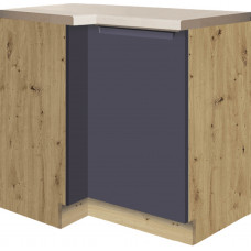 Glamour GLA-14D pastatoma kampinė spintelė 100x70 cm dešinė  Mėlyna