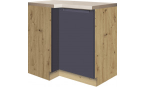 Glamour GLA-14D pastatoma kampinė spintelė 100x70 cm dešinė  Mėlyna