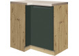 Glamour GLA-14D pastatoma kampinė spintelė 100x70 cm dešinė  Žalia