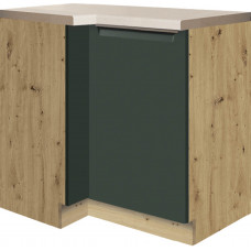 Glamour GLA-14D pastatoma kampinė spintelė 100x70 cm dešinė  Žalia