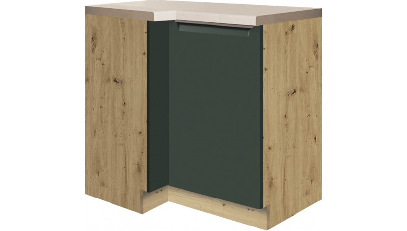 Glamour GLA-14D pastatoma kampinė spintelė 100x70 cm dešinė  Žalia
