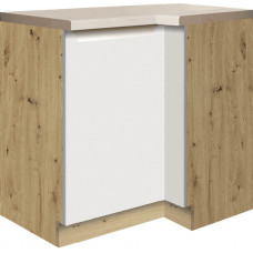 Glamour GLA-15D pastatoma kampinė spintelė 100x70 cm kairė Balta