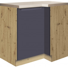 Glamour GLA-15D pastatoma kampinė spintelė 100x70 cm kairė Mėlyna